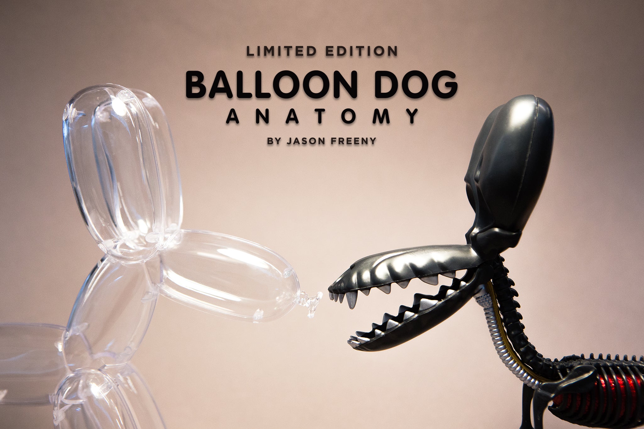 Balloon Dog Anatomy by Jason Freeny (Metallic Black)
