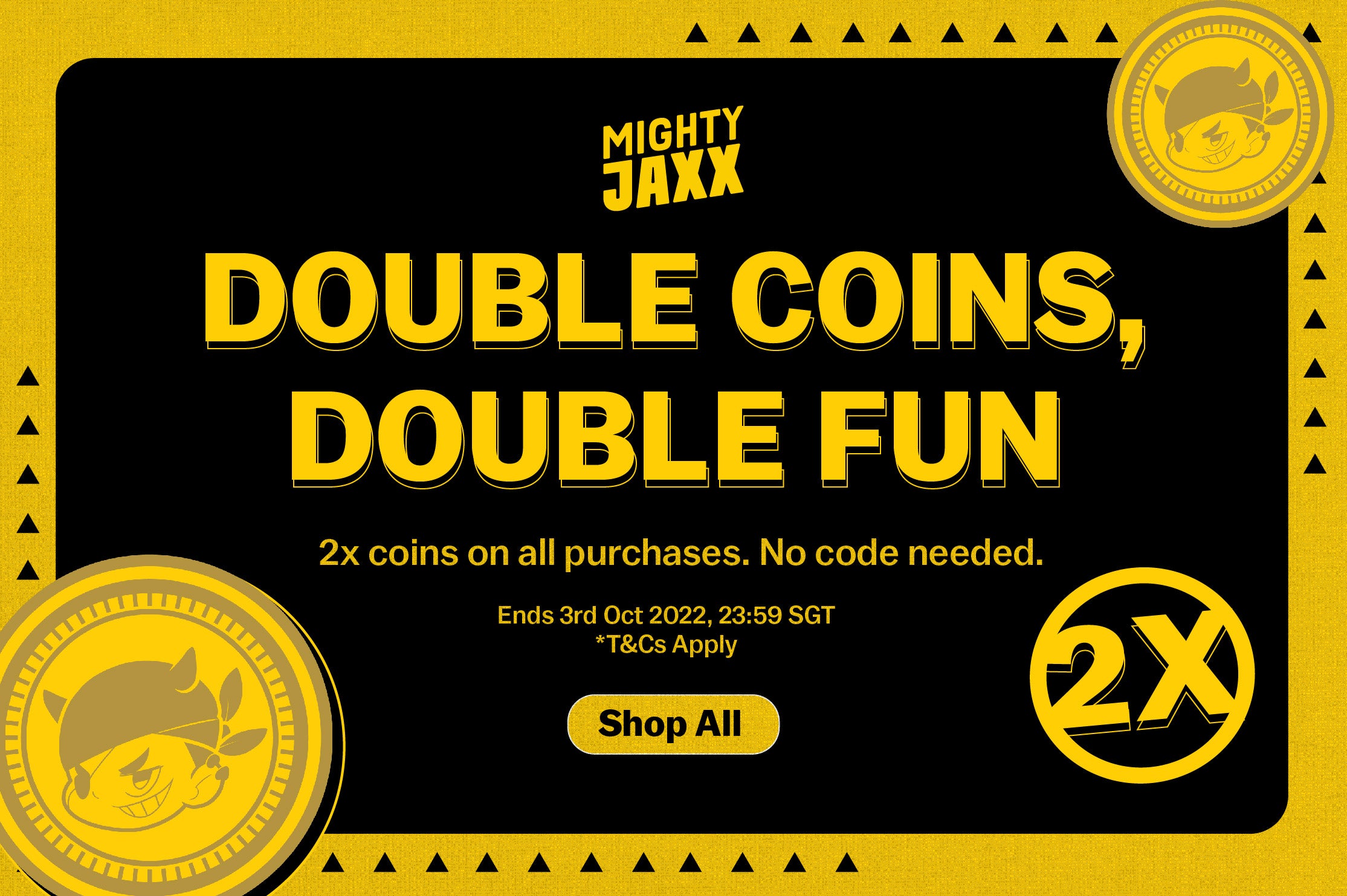 September Surprise: Double Mighty Coins, Double Fun!
