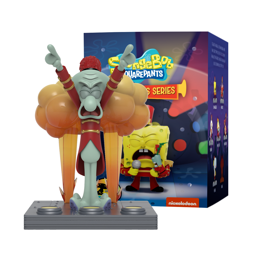 His time has finally come! Dressed to impress and conducting with flair, Squidward lives his dream of leading a band at last.