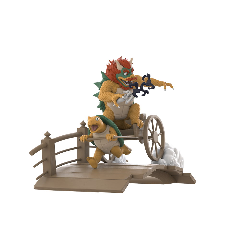 Ukiyo-E Rickshaw Kart: Turtle Daimao by Jed Henry
