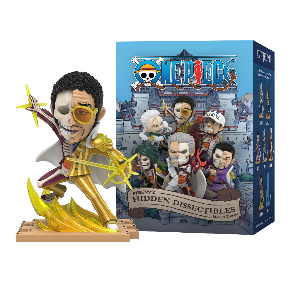 Kizaru moves at light speed in battle. His laid-back attitude belies his devastating power and authority as a Marine admiral.